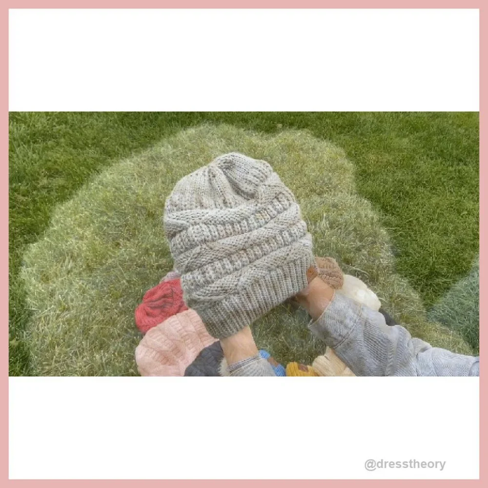 Oversize Chunky Slouchy Beanie Winter Hat Women's Acrylic Knit Ski Cap - Picture 8 of 8